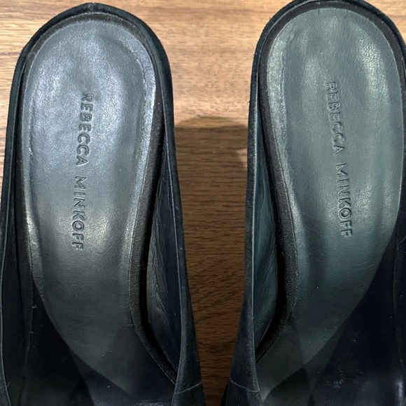 Rebecca Minkoff Black Suede Mules - Picture 3 of 4
